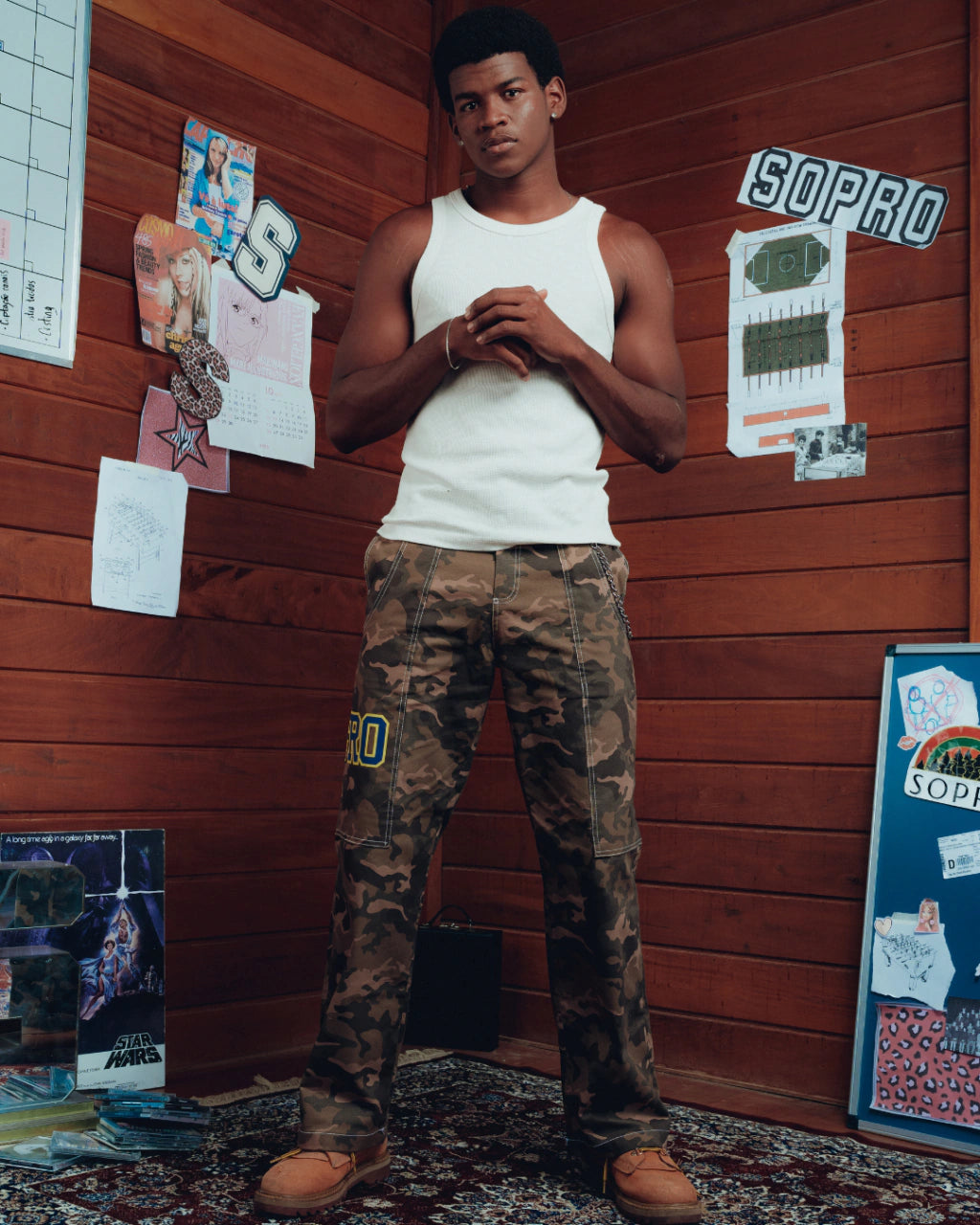 Calça de Sarja Camuflada Time da Sopro