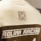 Camiseta Rolimã Racing Verde com estampa arco iris e detalhes em branco da marca "SOPRO"