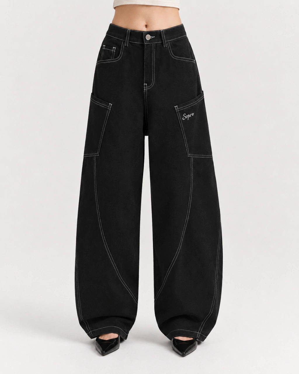 Calça de Sarja Bag Apito na internet