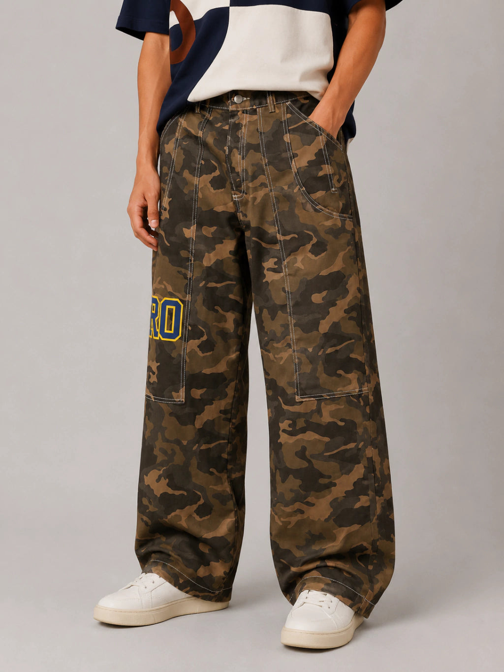 Calça de Sarja Camuflada Time da Sopro - comprar online
