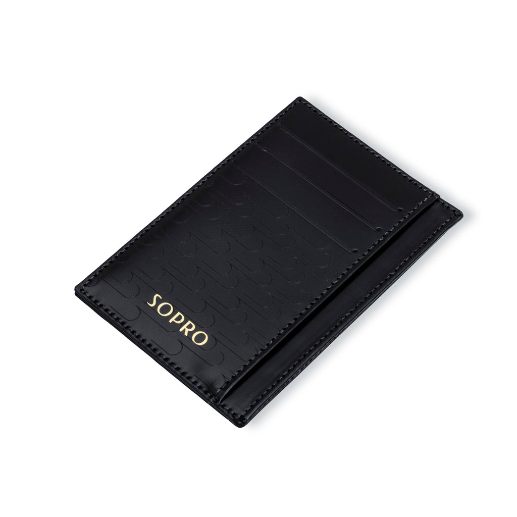 Sopro Black Leather Cardholder - comprar online